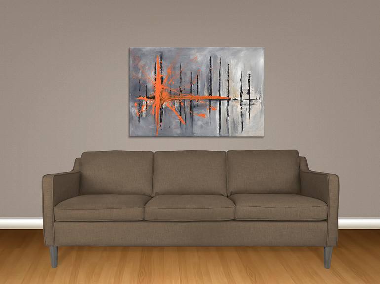 Original Abstract Science/Technology Painting by Bruce Stanfield