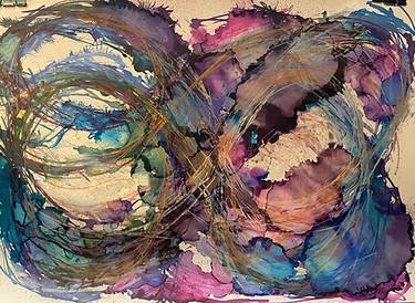 Original Abstract Painting by Christine Nelson