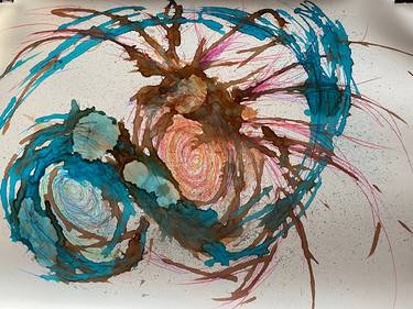 Print of Abstract Expressionism Abstract Mixed Media by Christine Nelson
