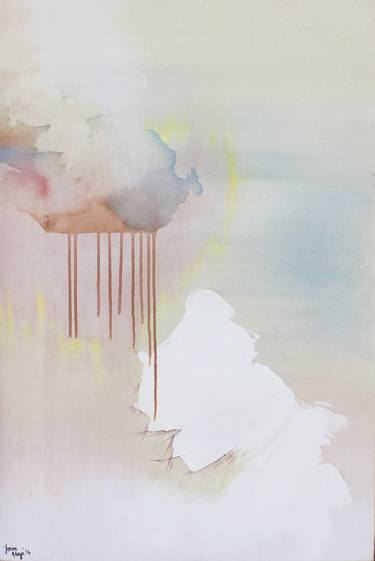 Saatchi Art Artist Tarini Ahuja; Painting, “untitled (metal clouds-1)” #art