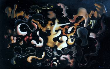 Original Abstract Science/Technology Paintings by Dave Martsolf