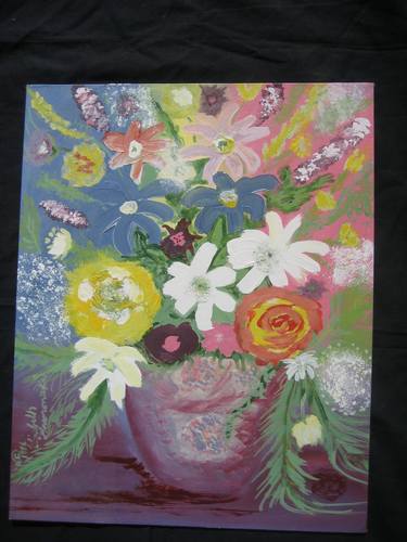 Original Abstract Floral Paintings by Elizabeth A Gawronski