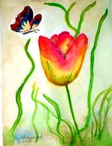 Tulip with Butterfly thumb