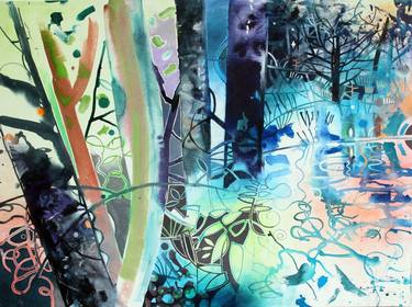 Original Expressionism Landscape Paintings by David Wiseman