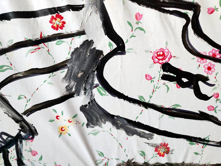 Original Street Art Time Painting by María Alcañiz Lorenzo