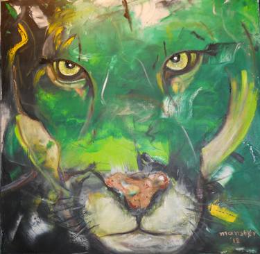 Original Abstract Expressionism Animal Paintings by Manolis Stratakis