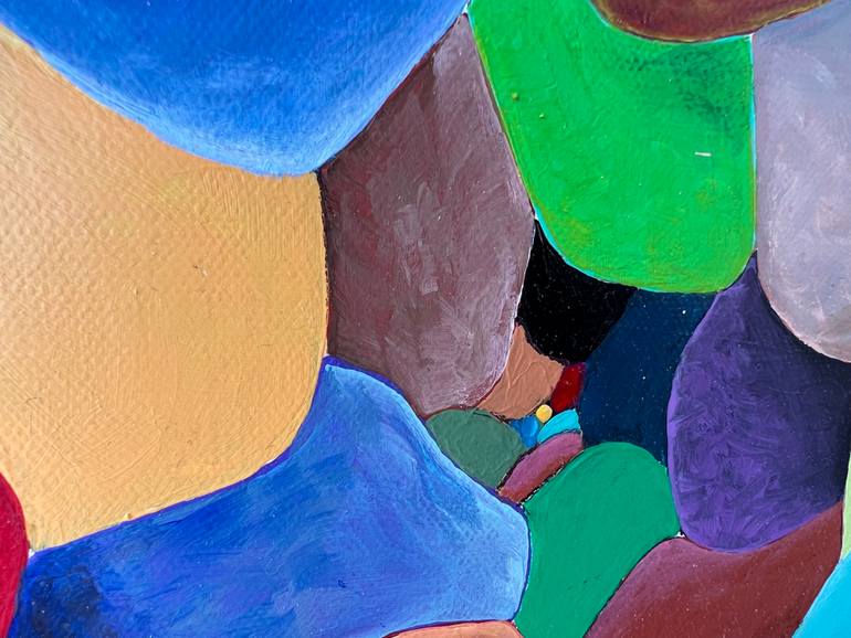 Original Conceptual Abstract Painting by Manolis Stratakis