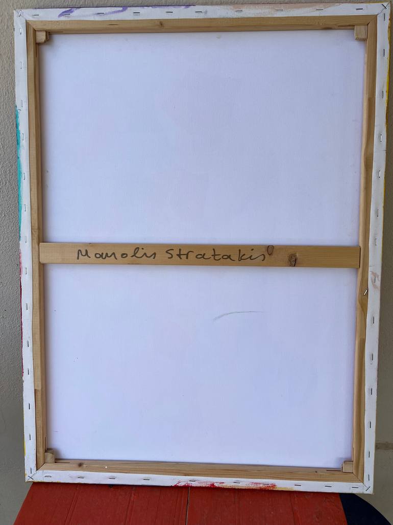 Original Conceptual Abstract Painting by Manolis Stratakis