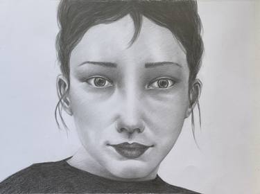 Original Fine Art Portrait Drawings by Diana Vardanyan