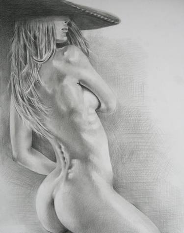 Original Fine Art Nude Drawings by Diana Vardanyan