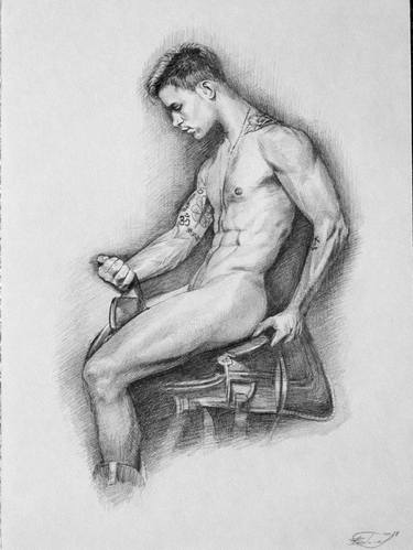 Original Fine Art Body Drawings by Diana Vardanyan