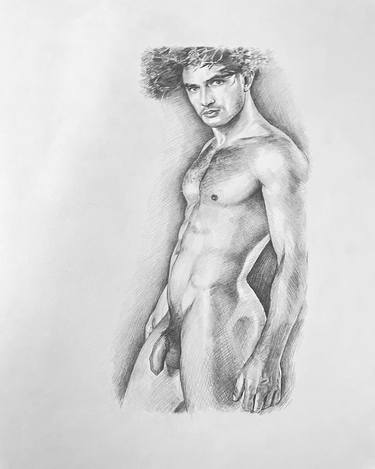 Original Photorealism Nude Drawings by Diana Vardanyan