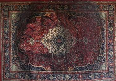 Portrait on Persian carpet (XXXL) thumb