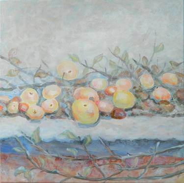 Original Abstract Expressionism Food Paintings by Muntean Floare
