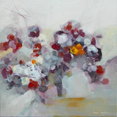 Original Abstract Expressionism Floral Paintings by Muntean Floare