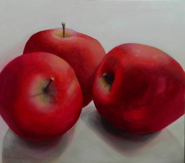 Original Figurative Food Paintings by Muntean Floare