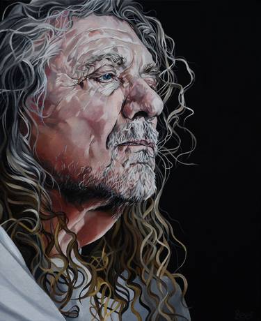 Robert Plant...a study. Portrait. Jo Beer thumb
