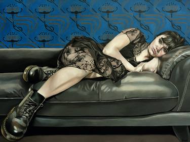 Repose, a gothic portrait. Jo Beer thumb