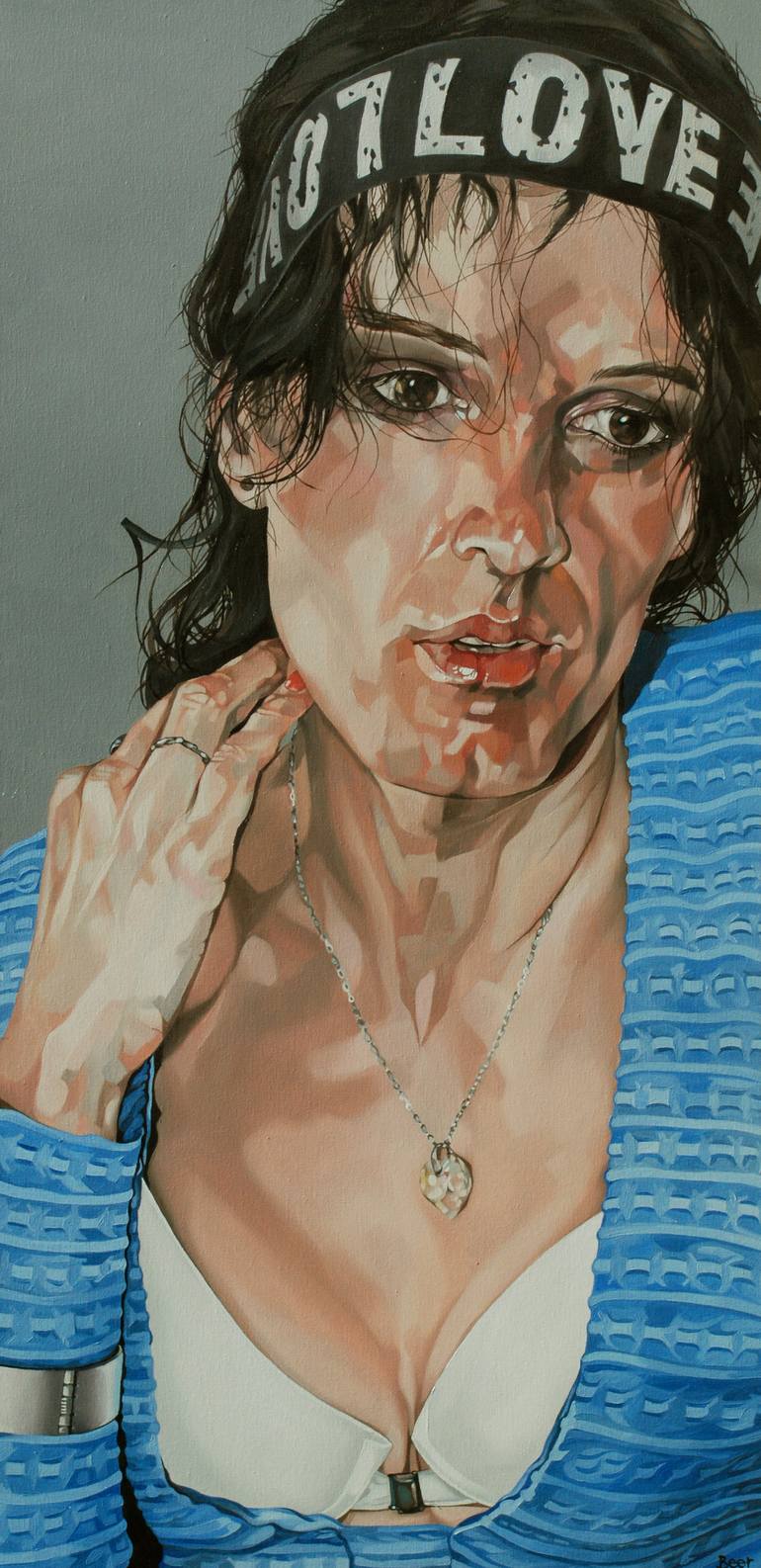 Original Figurative Portrait Paintings by Jo Beer