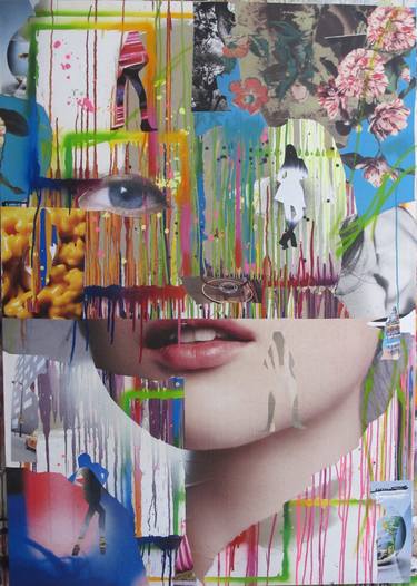 Original Street Art People Collage by Sbastien Le Guen