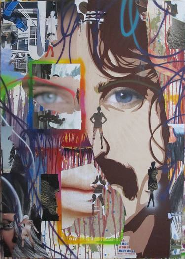 Original Street Art People Collage by Sbastien Le Guen