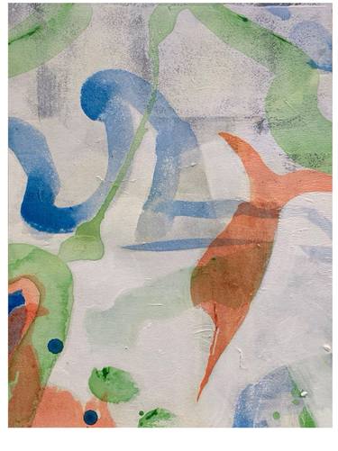 Original Abstract Animal Painting by Christophe Mercier
