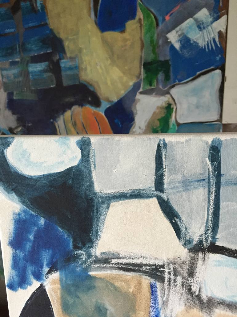 Original Abstract Expressionism Abstract Painting by Christophe Mercier