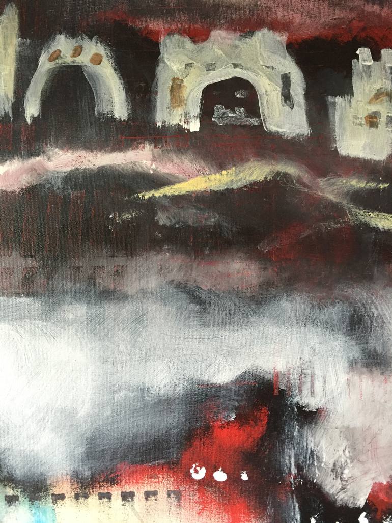 Original Figurative Architecture Painting by Christophe Mercier