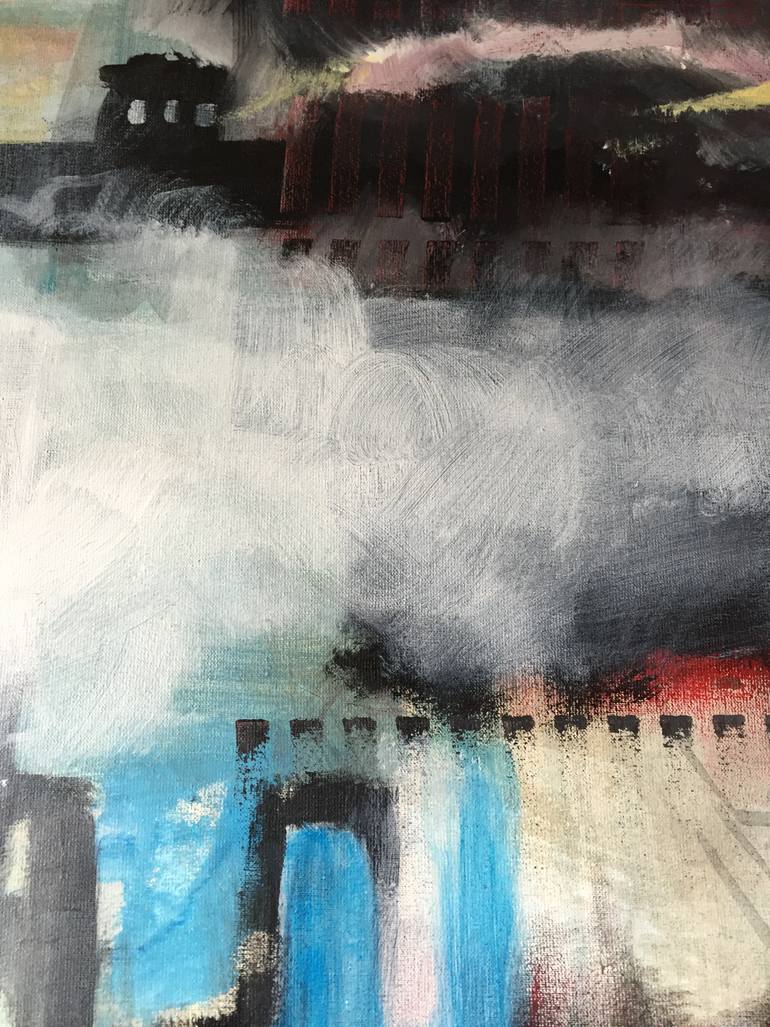 Original Figurative Architecture Painting by Christophe Mercier