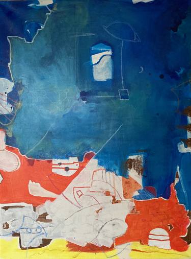 Original Abstract Expressionism Abstract Paintings by Christophe Mercier