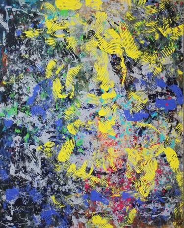 Original Abstract Painting by Anne Commet