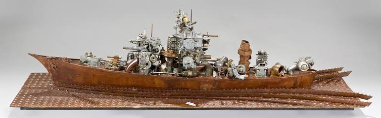 Original Realism Boat Sculpture by Peter Mcfarlane