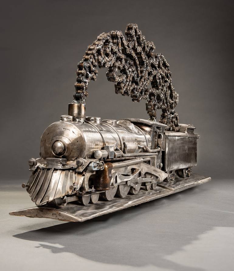 Original Conceptual Train Sculpture by Peter McFarlane