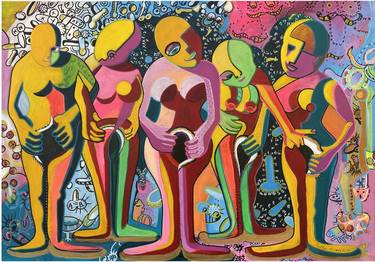 Print of Pop Art Women Paintings by Bella Hvatskin