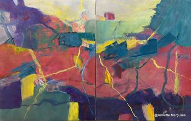 Original Abstract Expressionism Abstract Paintings by annette margulies