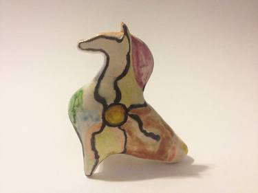 Original Abstract Expressionism Animal Sculpture by Hidden Face