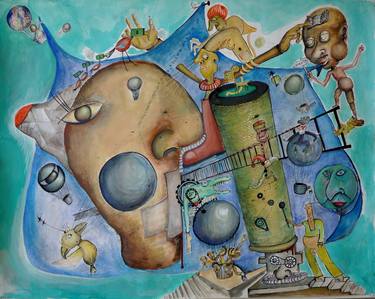 Print of Surrealism Political Paintings by Itay Zalait