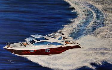 Print of Boat Paintings by Phill Simpson