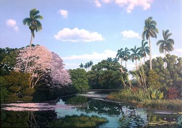 Original Landscape Painting by Hanoi Martinez
