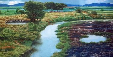 Print of Fine Art Nature Paintings by Hanoi Martinez Leon