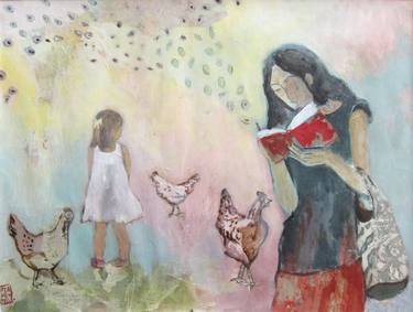 Print of Figurative Children Paintings by Justine Formentelli