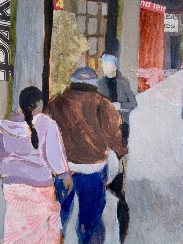 Original Figurative Cities Painting by Justine Formentelli