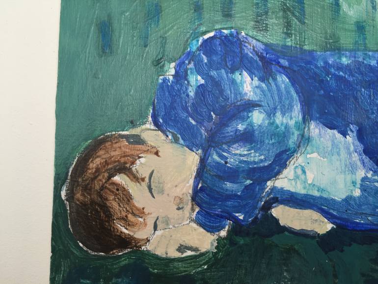Original Figurative Children Painting by Justine Formentelli