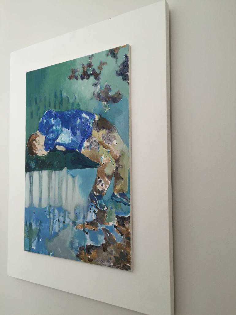 Original Figurative Children Painting by Justine Formentelli