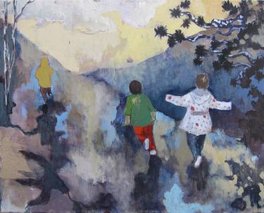 Print of Realism Children Paintings by Justine Formentelli
