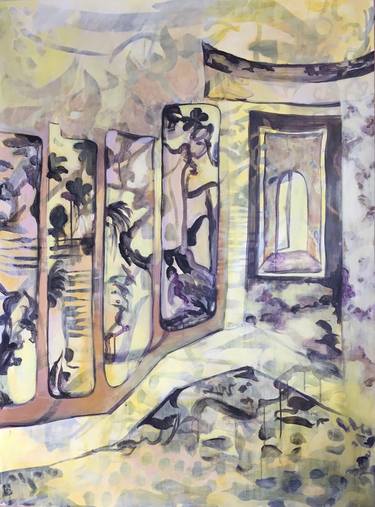 Print of Expressionism Interiors Paintings by Justine Formentelli
