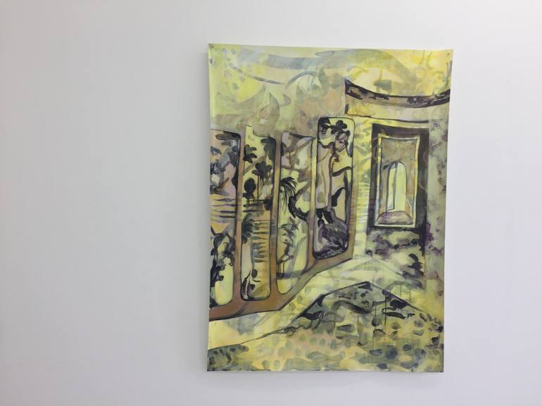Original Expressionism Interiors Painting by Justine Formentelli