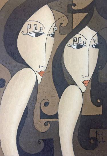 Print of Abstract Women Paintings by Raquel Yunta