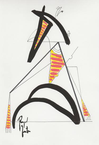 Original Abstract Women Drawings by Raquel Yunta