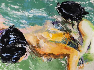 Original Impressionism Body Painting by Alejandro Cisneros